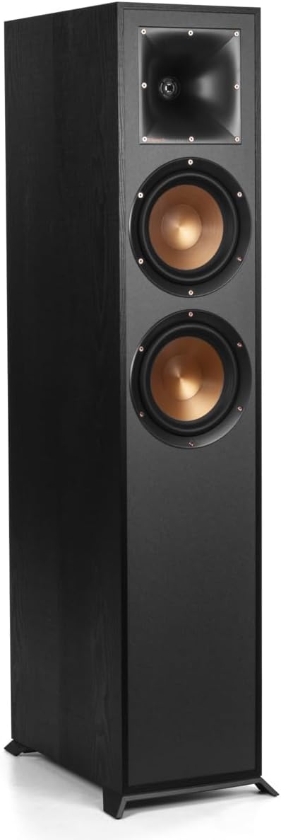 Reference R-620F Floorstanding Speakers Home Theater High-Fidelity Tower Loudspeakers Black Wood Grain Pair Zevon
