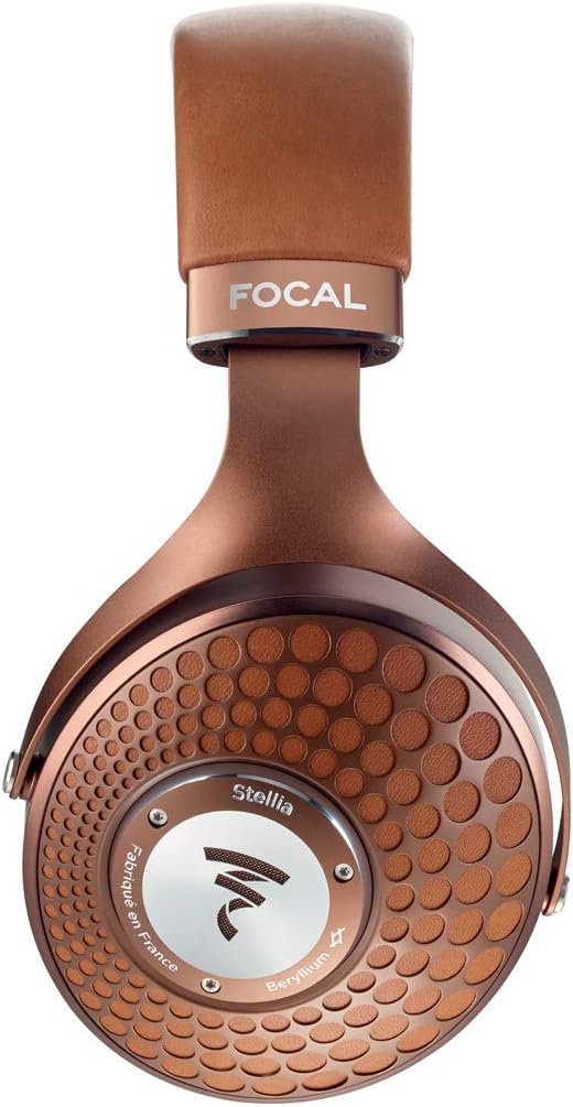 High-Fidelity Over-Ear Closed-Back Headphones Premium Audiophile Flagship Model Cognac Mocha