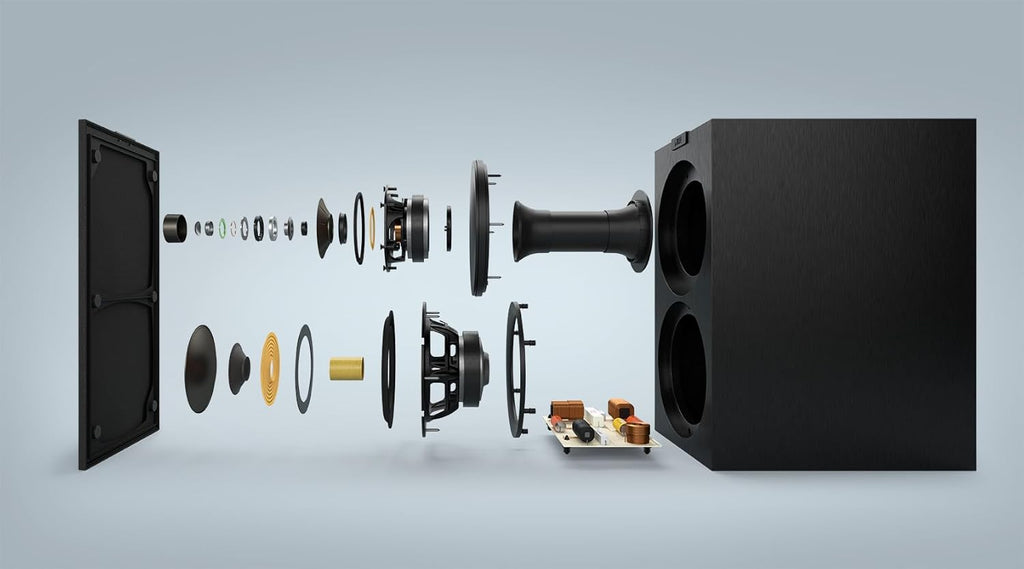 KEF Q Concerto Meta Three-Way Bookshelf Speakers High-Fidelity Standmount Loudspeakers White Pair Zevon