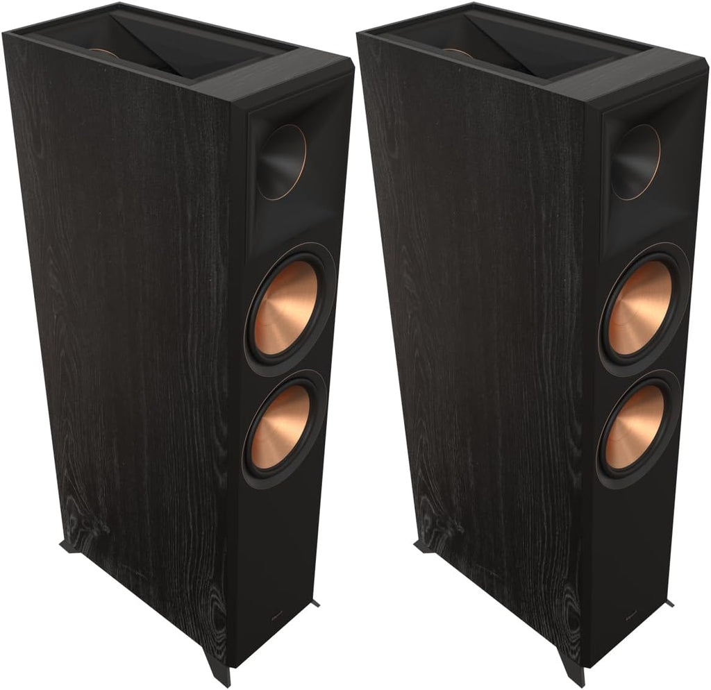 Reference Premiere RP-8060FA II Floorstanding Speakers Dolby Atmos Tower Loudspeakers Ebony Pair with 25ft Wire Zevon