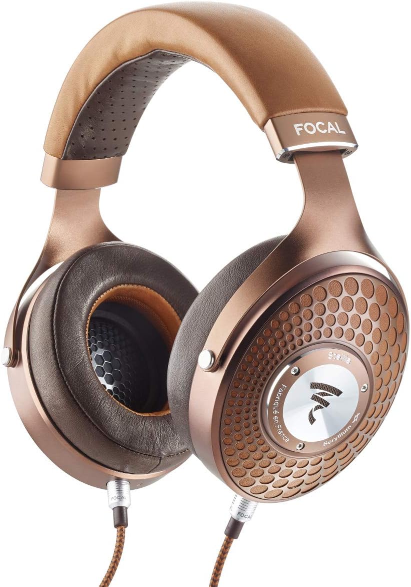 High-Fidelity Over-Ear Closed-Back Headphones Premium Audiophile Flagship Model Cognac Mocha
